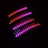 Lot de 4 feux latéraux de pare-chocs LED RGB multicolores pour ailes de voiture, nouveau style, vente en gros