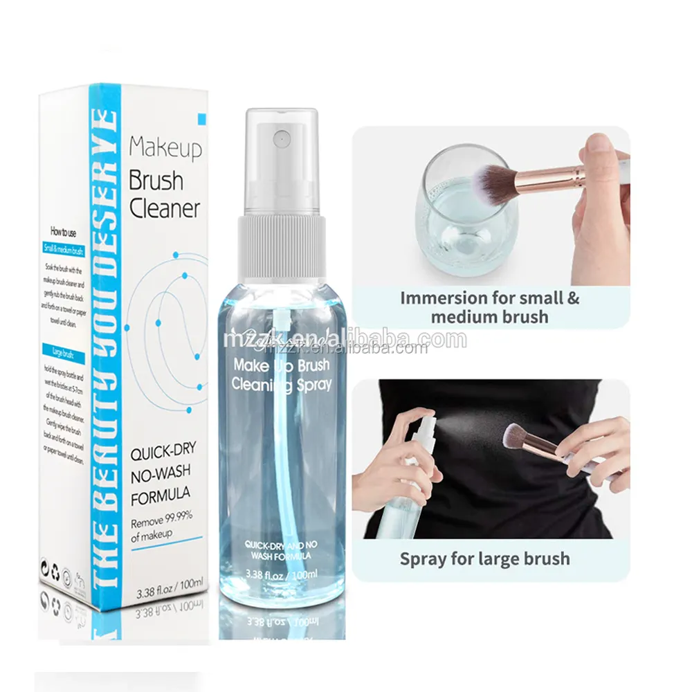 Your Label makeup brush cleaner liquid instant makeup brush cleaner