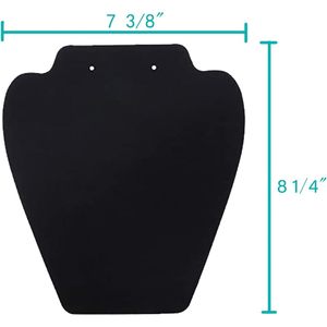 7th Velvet 12 Pcs Black Velvet Necklace Display Jewelry Stand Collapsible <b>Easel</b> For Show And Sale - Product Image 5