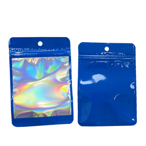 ซิปล็อคหน้าต่างอลูมิเนียมฟอยล์ใสถุงของขวัญโฮโลแกรมขนาดเล็กซิปสีรุ้ง - Product Image 5