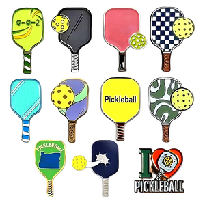 Pins Personalizados para Raquetas de Pickleball, Insignias Deportivas de Esmalte Suave, Emblemas Metálicos Bonitos para Clubes y Torneos, Regalos Deportivos - Product Image 1