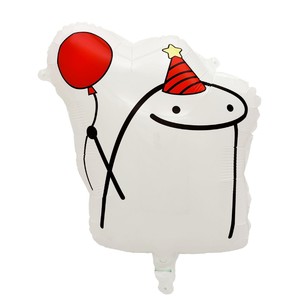 Palloncini in Foil con Figure di Line <span class=keywords><strong>Art</strong></span> Stile Ins per Compleanno, Decorazioni per Feste a Tema Bestia Cuorata, Oggetti di Scena Fotografici all'Ingrosso - Product Image 5