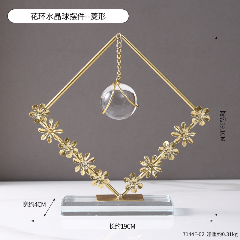 Garland crystal ball ornament--rhombus shape