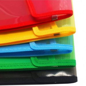 Porte-documents en plastique à 40 pochettes avec fermeture à bouton-pression, grand classeur accordéon imperméable pour documents - Product Image 5