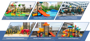 Équipement de jeu extérieur pour enfants, structure de jeu en paille pour jardin commercial avec toboggans tubulaires pour parc et maternelle - Product Image 5