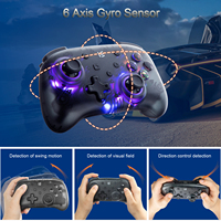 Manette sans fil RGEEK pour Nintendo Switch Android IOS 6 axes Double vibration Joystick Bluetooth Switch Gamepad Console de jeu