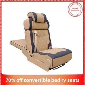 Siège banquette AUTOLIUMA RV convertible en lit trois volets pour minibus, sièges pliants de voiture à lit, revêtement en cuir coréen imperméable pour <span class=keywords><strong>FORD</strong></span> <span class=keywords><strong>Transit</strong></span> - Product Image 2