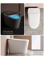 Prix d'usine Offre Spéciale Intelligent luxe placard d'eau salle de bain en céramique automatique WC monté au sol une pièce cuvette de toilette intelligente