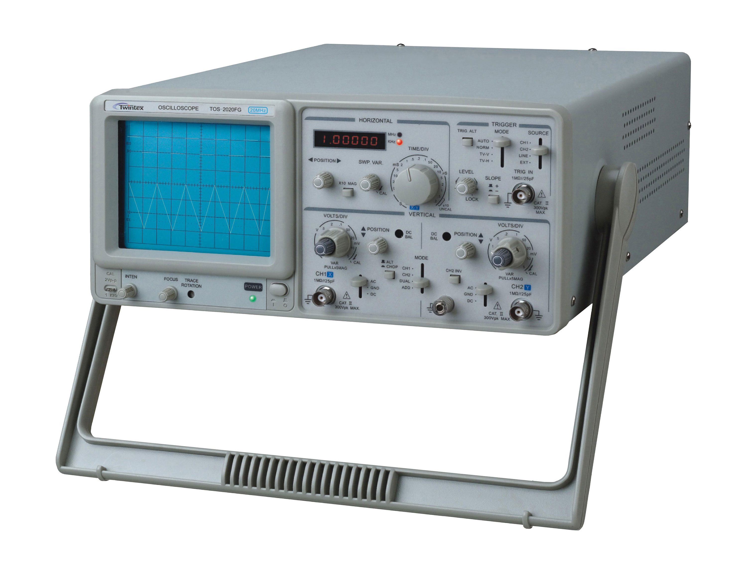 Twintex Doppia Traccia Da Laboratorio Elettronico CRT 40MHz Oscilloscopio Analogico