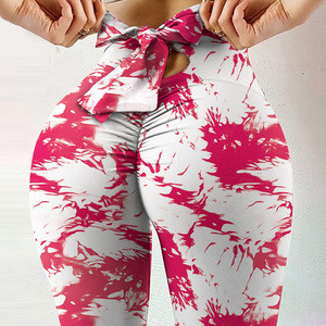 Leggings de sport pour femmes à imprimé léopard, extensibles dans les quatre sens, <span class=keywords><strong>taille</strong></span> haute, <span class=keywords><strong>grande</strong></span> <span class=keywords><strong>taille</strong></span>, vêtements de sport pour femmes, vente en gros - Product Image 2