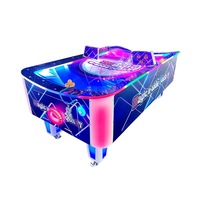 Machine de jeu d'arcade à monnayeur 2 joueurs, simulateur de hockey sur air à surface U, en plastique, garantie 1 an pour usage intérieur
