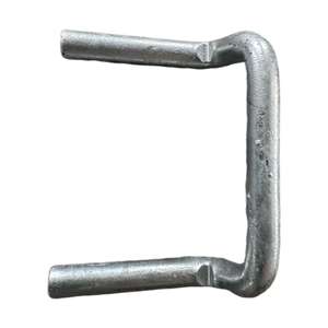 स्टेनलेस स्टील धातु बाड़ स्टेपल्स गैल्वेनाइज्ड यू-आकार के तार नाखून मानक चिकनी हीरा प्रकार - Product Image 2