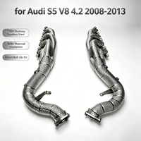 Kit de pièces de système de tuning automobile de course, collecteur d'échappement SS304 pour Audi S5 V8 4.2 (2008-2013), vente en gros d'usine