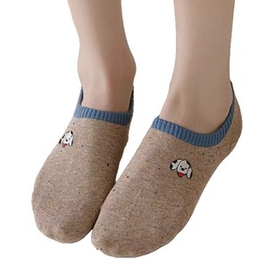 Cute Cartoon Invisible Boat <b>Socks</b> For Women Thin Dot Yarn Non Slip Low Cut Cotton Casual <b>Socks</b> Youth Size - Product Image 4