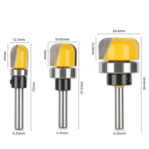 Fuxin Woodworking Router <b>Bit</b> 14mm Shank 12.7 19.05 28.6mm Radius For Grooving Keyhole Carving - Product Image 2