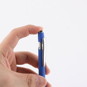Custom Ball Point Soft Cover Promotional Metal Rubberized Ballpoint <b>Pen</b> Aluminum Touch <b>Stylus</b> Custom Logo <b>Pens</b> - Product Image 4