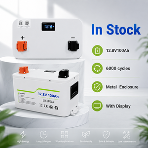 Batterie solaire Deye 12V 100Ah 1kW, stock EU, LifePo4, cycle profond, BMS intégré pour camping-car - Product Image 1