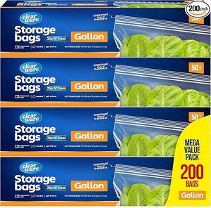 Large 12 X 20 Inch Odor-Proof PE Storage <b>Bags</b> Waterproof Double <b>Zip</b> Reusable Food Backpacking Camping Home Plastic <b>Bag</b> - Product Image 5