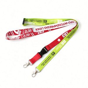 Correas de Lanyard Cortas de Satén y Nailon para Llaveros con Mosquetón, Impresión de Logotipo Personalizado, en Promoción - Product Image 2