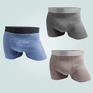 Men Blue Knitted <b>Boxer</b> <b>Custom</b> Logo Best Quality <b>Boxer</b> for Men Underwear With Private Logo Mens Briefs & <b>Boxers</b> Underwear Factory - Product Image 5