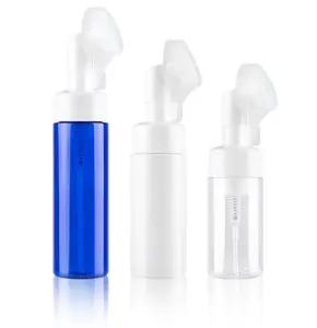 100ml 150ml 200ml प्लास्टिक कॉस्मेटिक फोम पंप बोतल औषधि स्प्रे applicator बोतल cleanser के लिए ब्रश के साथ शीर्ष और मूस