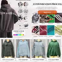 Set Hoodie Jogger Oversize Bahan Fleece Katun 100% 500 Gsm Kustom, Tracksuit Musim Dingin Berkualitas Tinggi 2 Potong untuk Pria