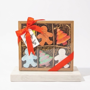 Coffret Cadeau de Noël de Luxe Personnalisé avec Boules de Bain Effervescentes de 60g, Rubans et Étiquettes – Vente en Gros pour Spa, Relaxation et Aromathérapie, Idéal pour Femmes - Product Image 2