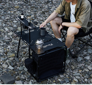 Bàn Cắm Trại Di động, bàn cắm trại nhỏ gọn với túi đựng để đi bộ đường dài, cắm trại, ngoài trời, BBQ - Product Image 2