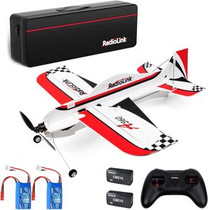RadioLink A560 RTF Avión RC Acrobático 3D con Envergadura de 580 mm, Estabilizador Giroscópico EPP, Avión de Ala Fija RTF para Principiantes y Aviadores Aficionados - Product Image 1