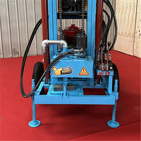 Machine de puits d'eau diesel hydraulique efficace 300m pour petite plate-forme d'irrigation de terres agricoles rurales urbaines de ménage