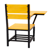 Ensemble de bureau et chaise pliants en bois modernes et durables pour adultes, usage scolaire, respectueux de l'environnement