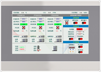 Panel de Pantalla Táctil HMI Industrial Programable Capacitivo/Resistivo Multitáctil Impermeable con PLC Ethernet para Monitoreo Remoto