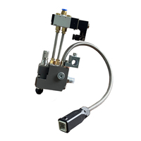 Pistolet à colle thermofusible industriel pneumatique à double liquide, pour colle époxy à froid AB, invisible, sans fil, 300W, 7mm, pour pulvérisation à chaud