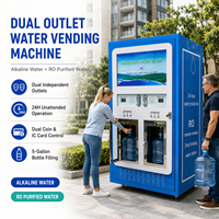 Distributeur d'eau en libre-service 24h/24 pour les communautés, double réservoir prenant en charge l'eau purifiée, l'eau minérale et l'eau froide