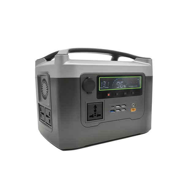 Portable Power Station with Solar Panel 512Wh 600W LiFePO4 Battery for Home Backup Outdoors Camping RV Solar Generator