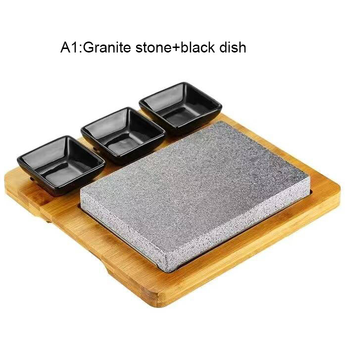 Piatto nero in granito A1