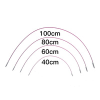 9 paires d'aiguilles à tricoter interchangeables en acier inoxydable, portables et simples, avec étui détachable pour travaux manuels de tricot DIY