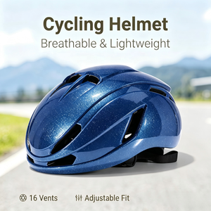 Worldcycle Blue Starry Glitter PC Aerodynamic Ultralight 265g Multi-Ventilation Waterproof Eco-Friendly Road Bike <strong>Helmet</strong> Impact - Product Image 3
