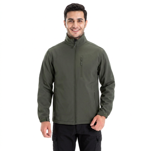 Men's New 2026 Soft <b>Jacket</b> Custom logo Soft Shell Waterproof Windproof Windbreaker Men <b>Fleece</b> <b>Lined</b> Polyester Softshell <b>Jacket</b> - Product Image 1