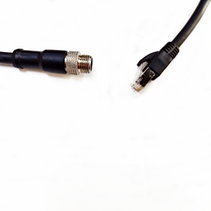 Câble <span class=keywords><strong>Ethernet</strong></span> Cat6a en cuivre avec gaine PUR, 8 broches, X-codé, M12 X vers RJ45, pour ordinateur - Product Image 4