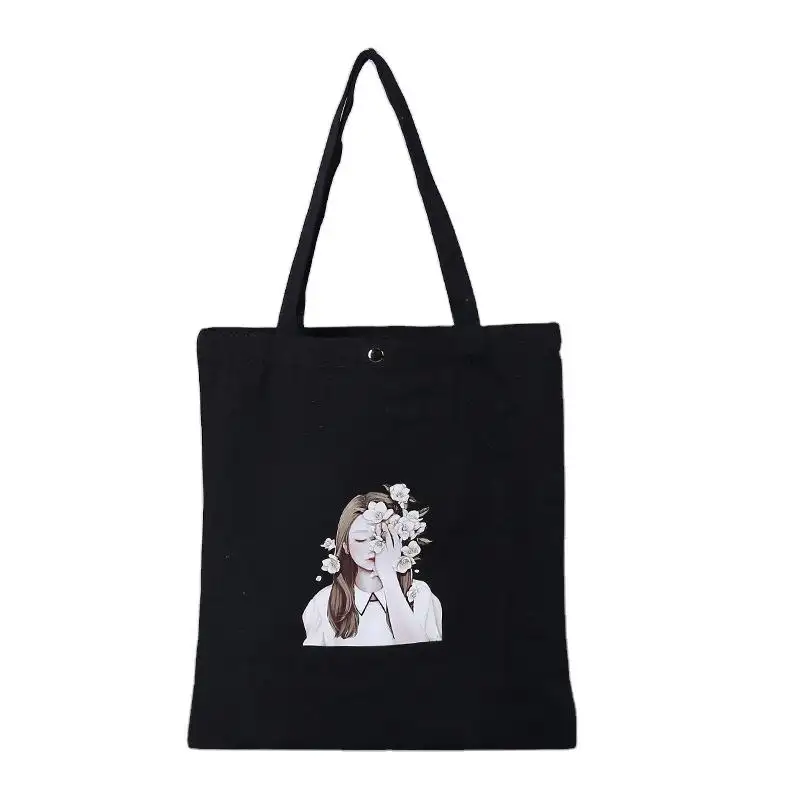 Packaging Cotton Tote Reusable Shopping Bags With Your Logo Calico Shopper Bags Outdoor