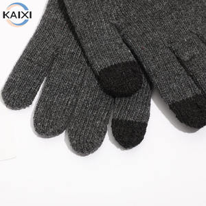 Dokunmatik ekran eldiveni kadınlar için ucuz kış akrilik akıllı erkekler iletken parmaklarınızın katı sihirli kapasitif cep telefonu eldiven - Product Image 3