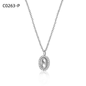 สร้อยคอแฟชั่นประดับเซอร์โคเนีย C0263 สำหรับผู้หญิง เครื่องประดับคุณภาพสูง - Product Image 1