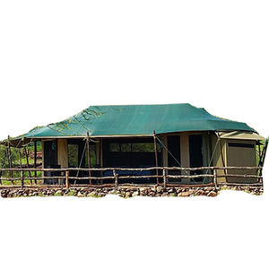 Mihua Luxury Safari <b>Tent</b> 6-8 Person Double Layer Oxford Four Season Extended Type With <b>Large</b> Space For Outdoor Camping - Product Image 3