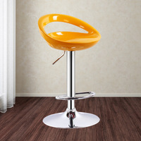 Tabouret de bar rond moderne en plastique Abs, comptoir de caisse d'hôtel