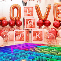 Pista de Baile LED Interactiva de Alta Calidad de 20x20, Iluminación Magnética con Efecto de Ilusión Óptica, Piano Brillante Dorado de Shandong