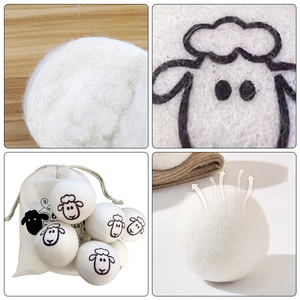Nouveauté 2026 : Boules <span class=keywords><strong>de</strong></span> séchage en <span class=keywords><strong>laine</strong></span> pour la lessive, absorbent les peluches et la poussière <span class=keywords><strong>de</strong></span> papier des vêtements - Product Image 4