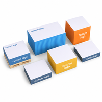Cube de notes autocollantes pour réunions en gros, avec logo personnalisé, impression couleur des bords, conception multi-pages, fournisseur de cubes de notes autocollantes pour enregistrement de réunions