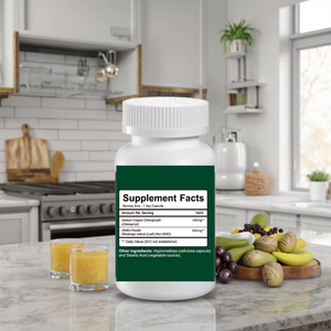 Cápsulas de Suplemento Herbal con Clorofila y Vitaminas, Marca Privada OEM, 60 Cápsulas Veganas para Adultos, Apoyo Inmunológico, Salud Intestinal y de la Piel - Product Image 3