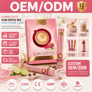 Café de Marca Privada OEM con Colágeno y Glutatión, Café en Polvo Adelgazante para Pérdida de Peso, Blanqueamiento de la Piel, Bajo en Calorías, Fábrica ODM - Product Image 1